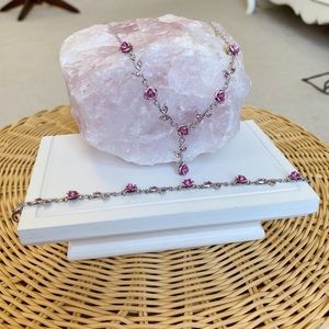 Rose Necklace & Bracelet Set